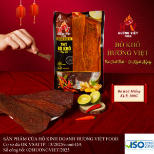 Gói bò khô hương việt miếng 100g