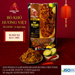gói bò khô hương việt sợi 100g